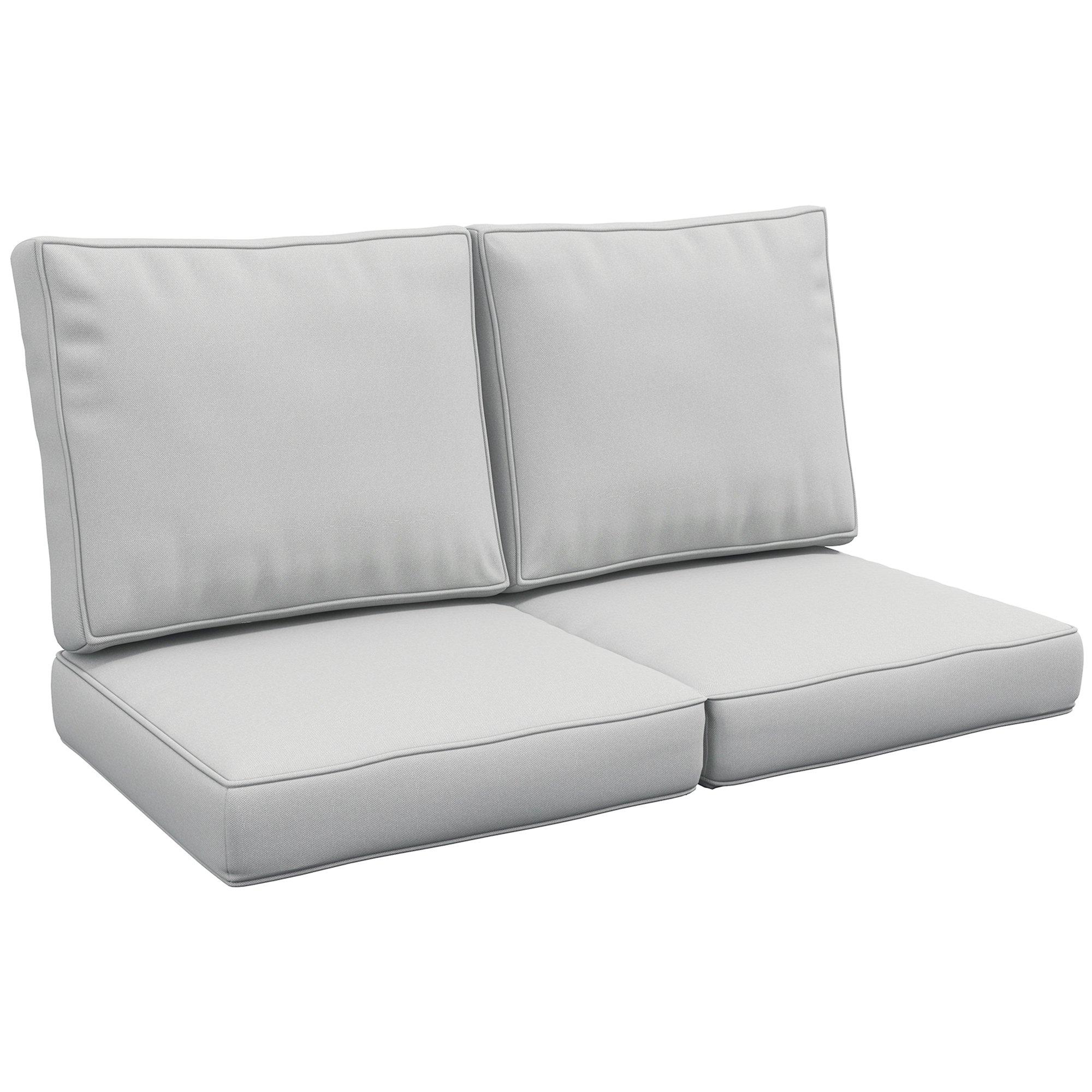 Set of 3 Replacement Back and Seat Cushions for Outdoor